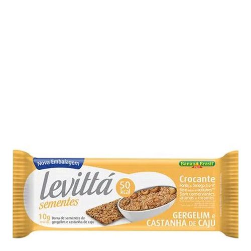 Barra de Sementes Levittá Gergelim e Castanha de Cajú 10g Barra de Sementes Levittá Gergelim e Castanha de Cajú 10g