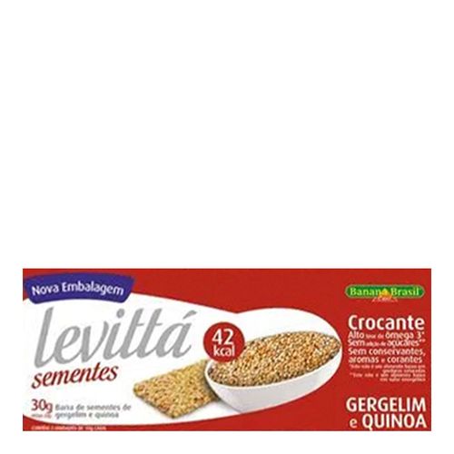 Barra de Sementes Levittá Gergelim e Quinoa 3 Unidades de 10g Barra de Sementes Levittá Gergelim e Quinoa 3 Unidades de 10g