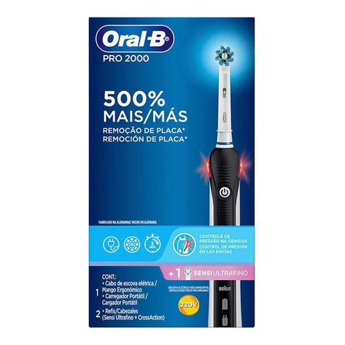 Escova de Dente Elétrica Oral B Pro 220V 1 Unidade Escova de Dente Elétrica Oral B Pro 220V 1 Unidade
