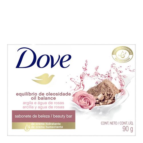 Sabonete em Barra Dove Hidratação Argila e Água De Rosas 90g Sabonete em Barra Dove Hidratação Argila e Água De Rosas 90g