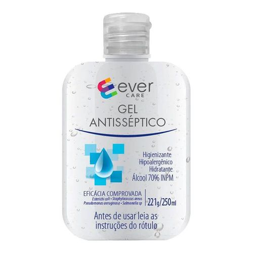 Gel Antisséptico Ever Care 250ml Gel Antisséptico Ever Care 250ml