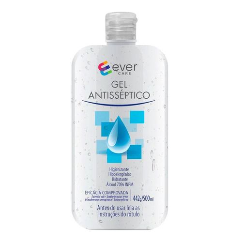 Gel Antisséptico Ever Care 500ml Gel Antisséptico Ever Care 500ml