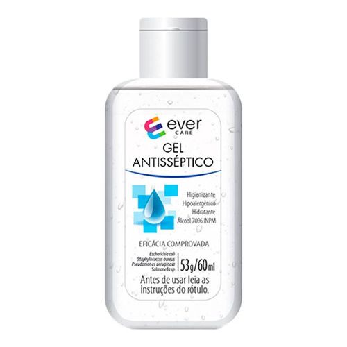 Gel Antisséptico Ever Care 60ml Gel Antisséptico Ever Care 60ml