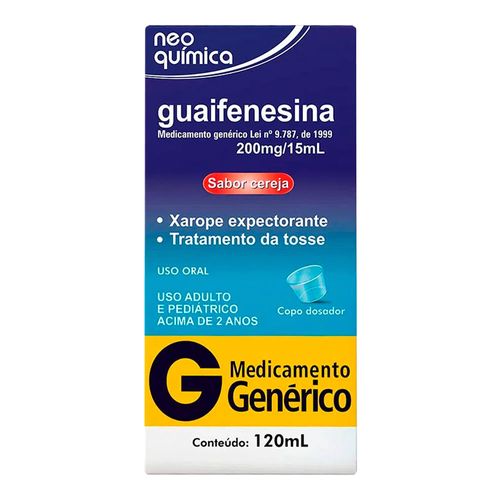 Expectorante Guaifenesina 13,3Mg/Ml Genérico Neo Química 120Ml
