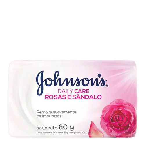 Sabonete Em Barra Johnsons Daily Care Rosas e Sândalo 80g Sabonete Em Barra Johnsons Daily Care Rosas e Sândalo 80g