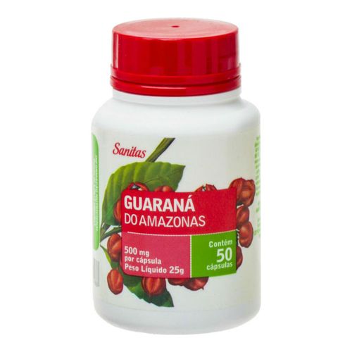Guaraná Amazonas Lifar Sanitas - 50 Cápsulas Guaraná Amazonas Lifar Sanitas - 50 Cápsulas