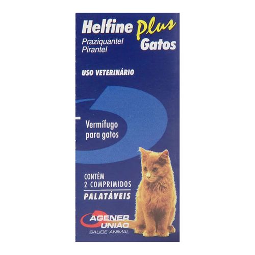 Helfine Plus Gatos com 02 Comprimidos Helfine Plus Gatos com 02 Comprimidos