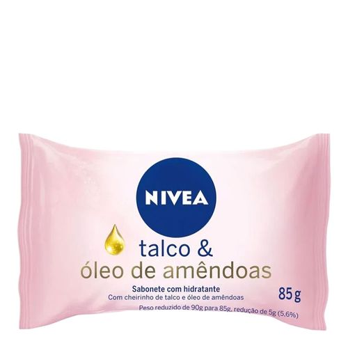 Sabonete em Barra Nivea Hidratante Talco e Óleo De Amêndoas 85g