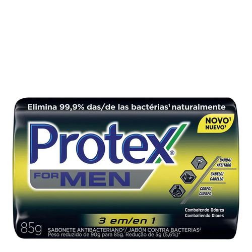 Sabonete em Barra Protex Men 3 em 1 85g Sabonete em Barra Protex Men 3 em 1 85g