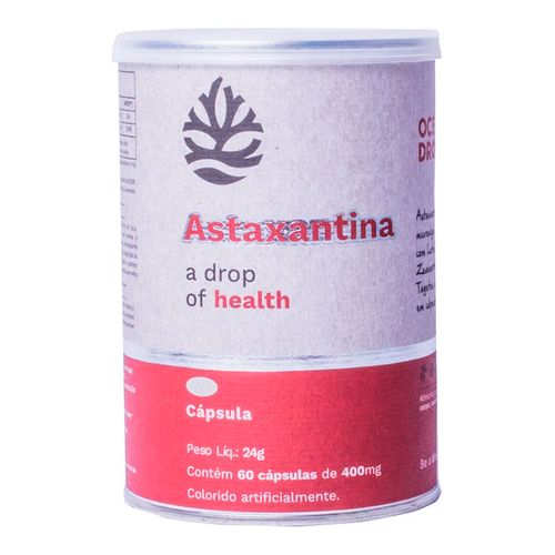 Astaxantina A Drop Of Health - Ocean Drop - 60 Cápsulas de 400mg Astaxantina A Drop Of Health - Ocean Drop - 60 Cápsulas de 400mg