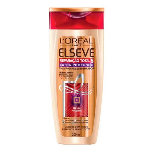 Shampoo Elseve Reparação Total 5 Extra Profundo 200ml Shampoo Elseve Reparação Total 5 Extra Profundo 200ml