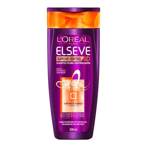 Shampoo Elseve Supreme Control 4D L’Oréal 200ml Shampoo Elseve Supreme Control 4D L’Oréal 200ml