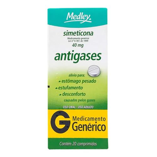 Simeticona 40mg Genérico Medley 20 Comprimidos