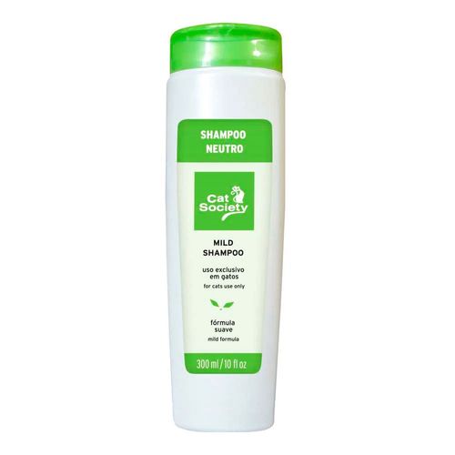 Shampoo para Gatos Cat Society Neutro - 300ml Shampoo para Gatos Cat Society Neutro - 300ml