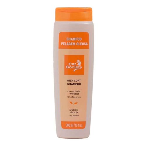 Shampoo para Gatos Cat Society Pelagem Oleosa - 300ml
