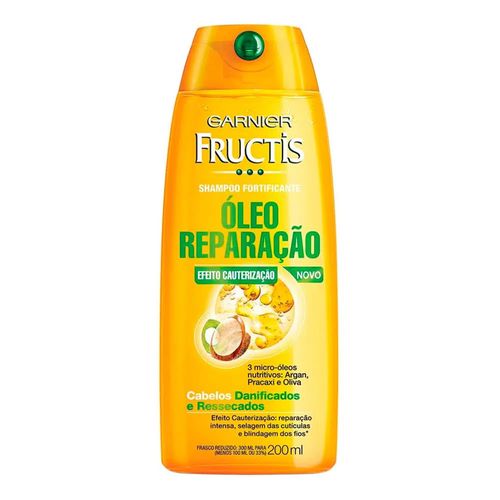 Shampoo Fructis Óleo Reparação 3 Óleos 200ml Shampoo Fructis Óleo Reparação 3 Óleos 200ml
