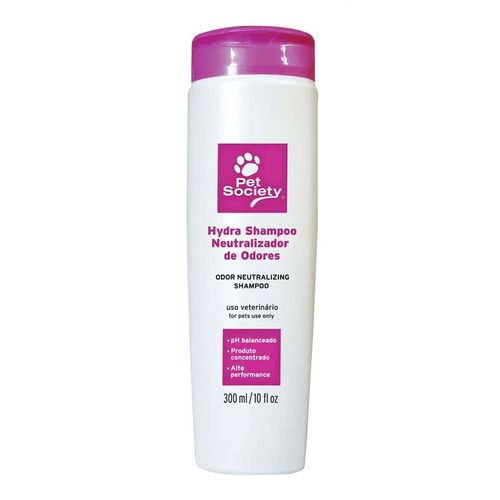 Shampoo Pet Society Hydra Neutralizador de Odores Cães e Gatos - 300ml