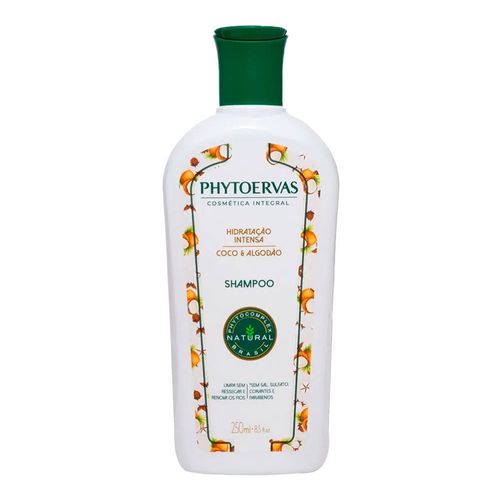 Shampoo Phytoervas Hidratação Intensa Coco e Algodão 250ml Shampoo Phytoervas Hidratação Intensa Coco e Algodão 250ml