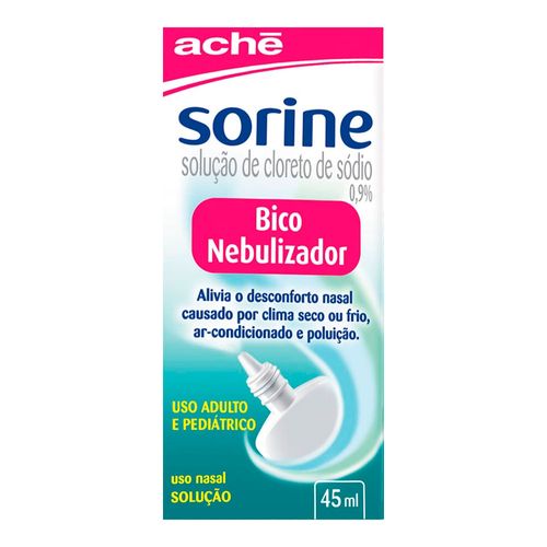Sorine Nebulizador Solução Nasal Aché 45ml