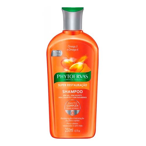 Shampoo Phytoervas Super Restauração Ômega 3 e Ômega 6 250ml Shampoo Phytoervas Super Restauração Ômega 3 e Ômega 6 250ml