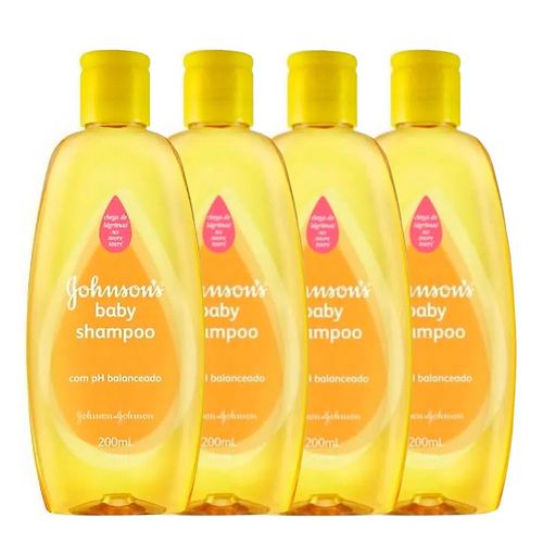 Shampoo Johnson's Baby 200ml 4 Unidades Shampoo Johnson's Baby 200ml 4 Unidades