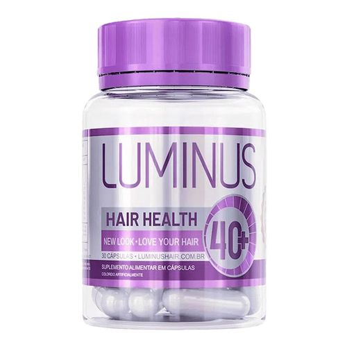 Suplemento Alimentar Luminus Hair Health 40+ 30 Cápsulas Suplemento Alimentar Luminus Hair Health 40+ 30 Cápsulas