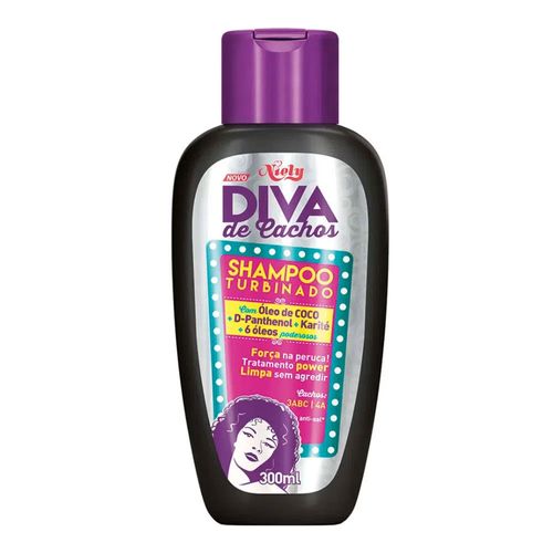 Shampoo Turbinado Niely Diva Cachos 300ml Shampoo Turbinado Niely Diva Cachos 300ml