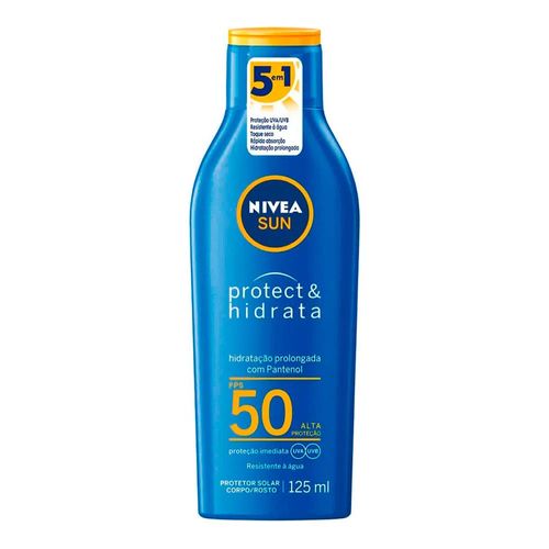 Protetor Solar Nivea Sun Protect & Hidrata FPS50 125ml Protetor Solar Nivea Sun Protect & Hidrata FPS50 125ml