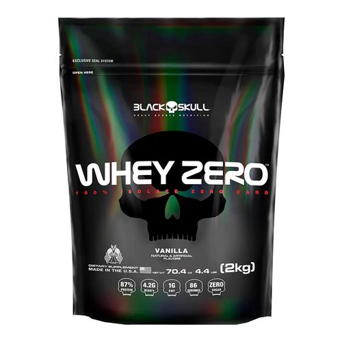 Whey Zero 2kg Refi l- Black-Skull Whey Zero 2kg Refi l- Black-Skull