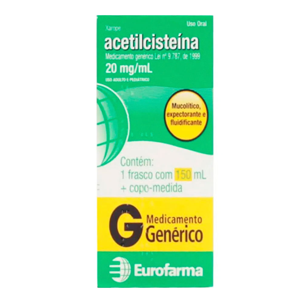 Acebrofililna Xarope Adulto Eurofarma 120ml - Drogarias Pacheco