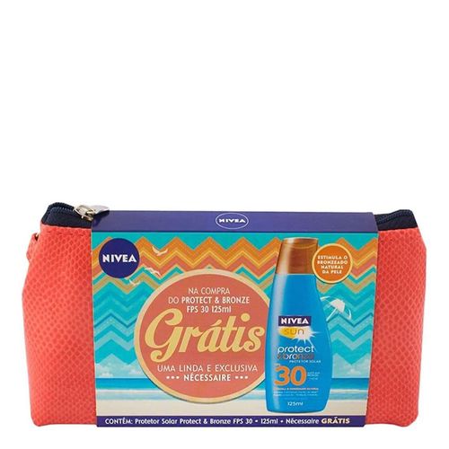 Protetor Solar Nivea Sun Protect Bronze 125ml + Necessaire Protetor Solar Nivea Sun Protect Bronze 125ml + Necessaire
