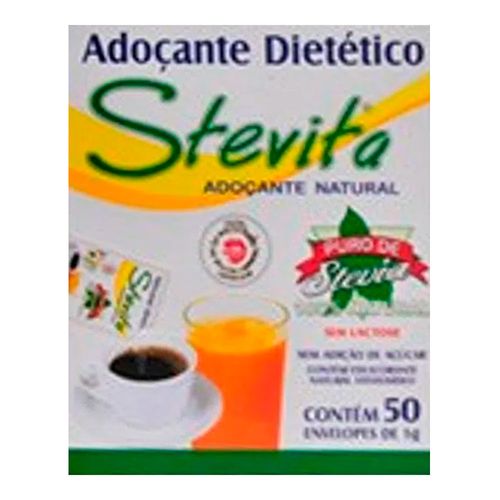 Adoçante Sachê de 1g Stevita 50 Sachês Adoçante Sachê de 1g Stevita 50 Sachês