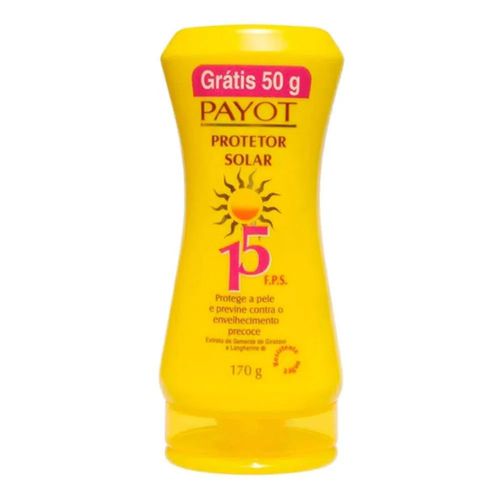 Protetor Solar Payot FPS 15 170g Protetor Solar Payot FPS 15 170g