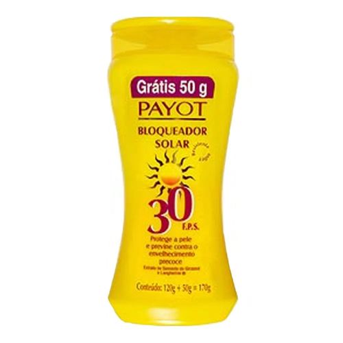 Protetor Solar Payot FPS 30 170g Protetor Solar Payot FPS 30 170g