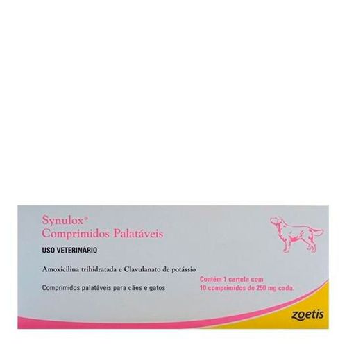 SYNULOX 250mg - caixa com 10 compr. SYNULOX 250mg - caixa com 10 compr.