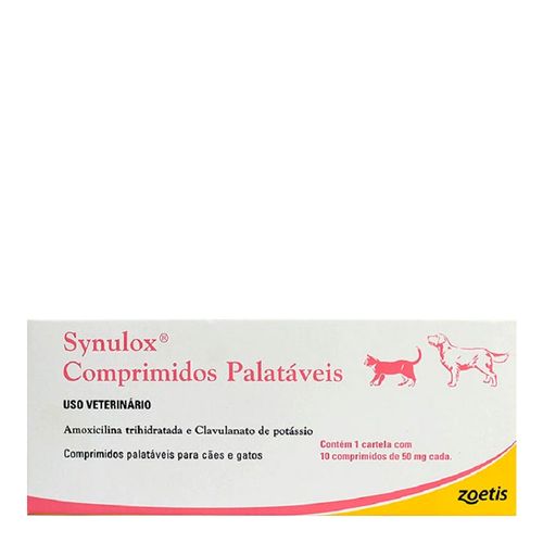 SYNULOX 50mg - caixa com 10 compr. SYNULOX 50mg - caixa com 10 compr.