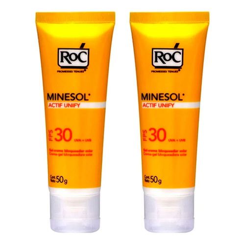 Protetor Solar Roc Minesol Actif FPS 30 50g C/ 2 Unidades Protetor Solar Roc Minesol Actif FPS 30 50g C/ 2 Unidades