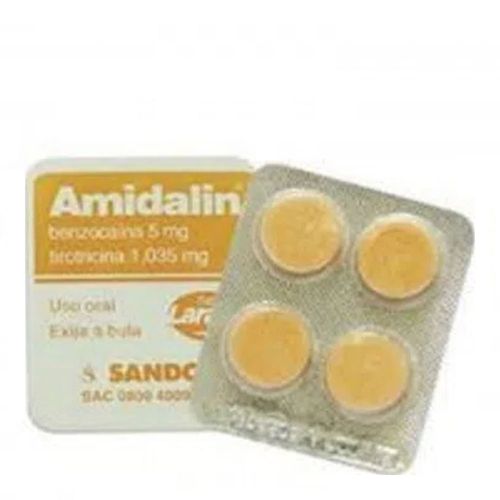 Amidalin Laranja Sandoz 4 Pastilhas Amidalin Laranja Sandoz 4 Pastilhas