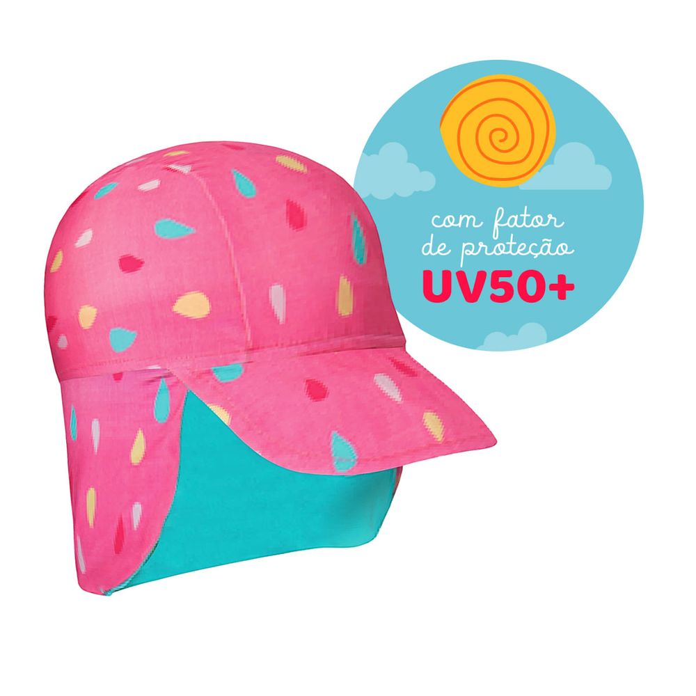 Boné com Proteção Solar UV.LINE - Baby Colors - Marinho