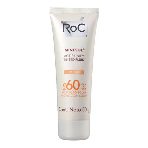 Protetor Solar Roc Minesol Fluid 60 FPS Medium Protetor Solar Roc Minesol Fluid 60 FPS Medium