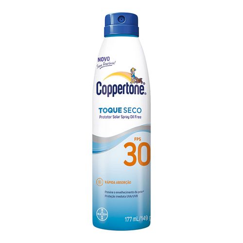Protetor Solar Spray Coppertone Toque Seco FPS 30 177ml Protetor Solar Spray Coppertone Toque Seco FPS 30 177ml
