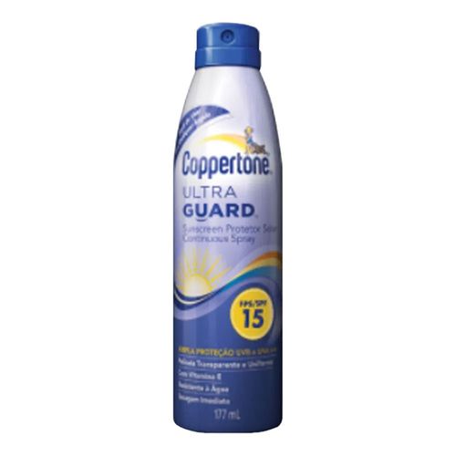 Protetor Solar Spray Coppertone Ultraguard FPS 15 177ml Protetor Solar Spray Coppertone Ultraguard FPS 15 177ml
