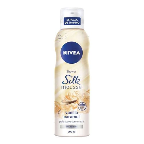 Sabonete Mousse Nivea Silk Vanilla Caramel 200ml Sabonete Mousse Nivea Silk Vanilla Caramel 200ml