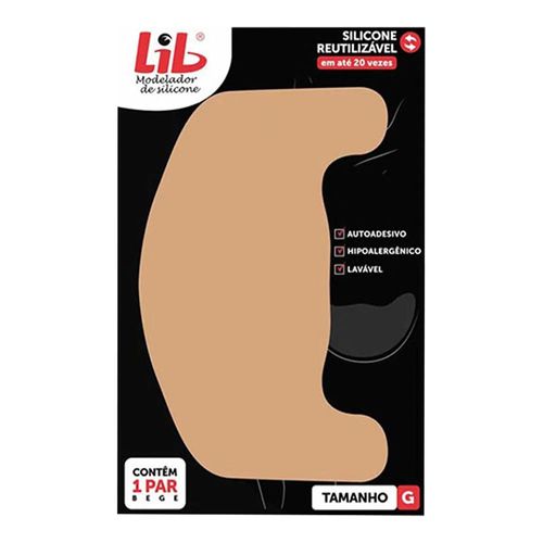 Modelador De Seio Silicone Reutilizável Lib Tamanho G Modelador De Seio Silicone Reutilizável Lib Tamanho G