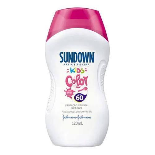 Protetor Solar Sundown FPS 60 Kids Color 120ml Protetor Solar Sundown FPS 60 Kids Color 120ml