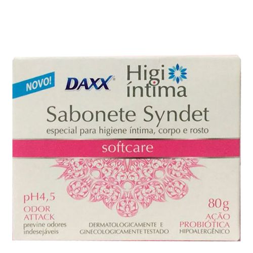 Sabonete em Barra Syndet Daxx Higi Íntima Soft Care 80g Sabonete em Barra Syndet Daxx Higi Íntima Soft Care 80g