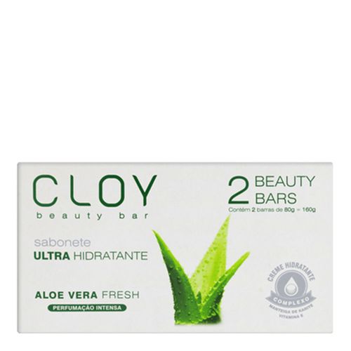 Sabonete em Barra Ultra Hidratante Cloy Aloe Vera 80g 2 Unidades Sabonete em Barra Ultra Hidratante Cloy Aloe Vera 80g 2 Unidades