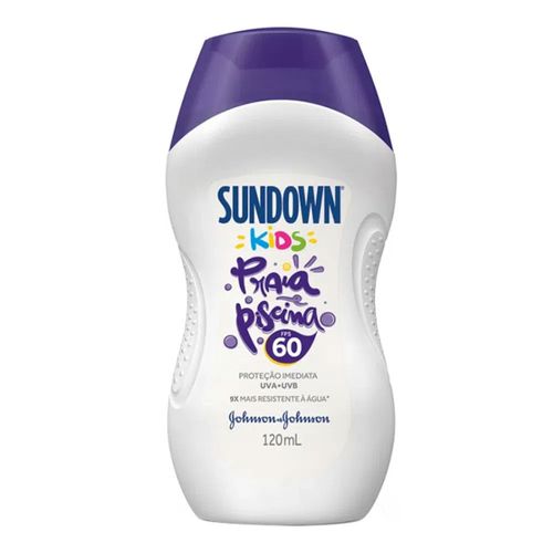 Protetor Solar Sundown Kids Praia e Piscina FPS 60 120ml Protetor Solar Sundown Kids Praia e Piscina FPS 60 120ml