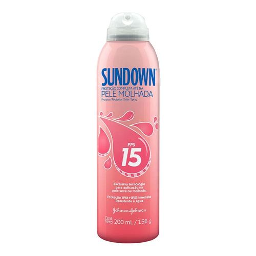Protetor Solar Sundown Pele Molhada Spray FPS 15 200ml Protetor Solar Sundown Pele Molhada Spray FPS 15 200ml