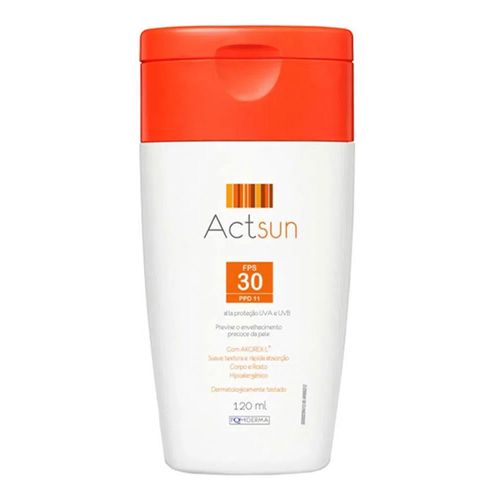 Protetor Solar Actsun Corpo Farmoquímica FPS 30 120ml Protetor Solar Actsun Corpo Farmoquímica FPS 30 120ml